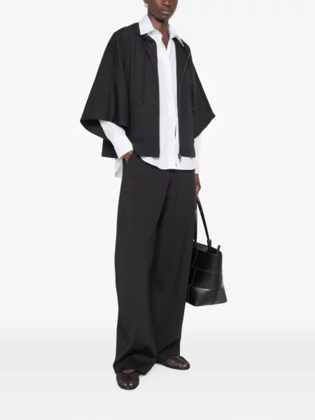 Pantaloni Max Mara alergare cu cordon negru