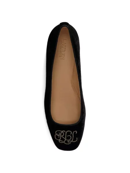 Pantofi cu toc Lauren Ralph Lauren negru