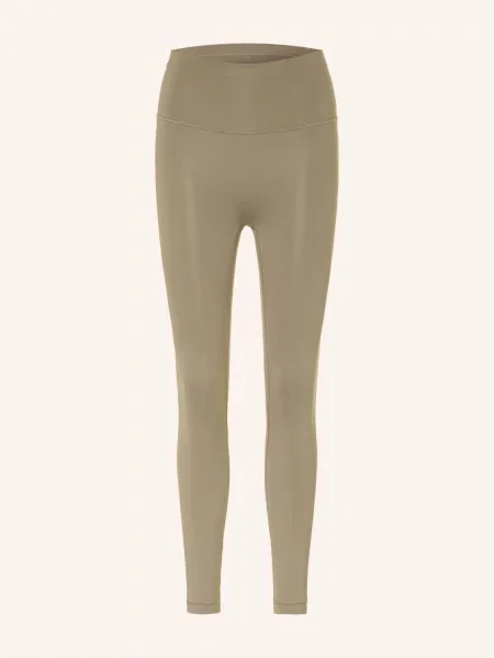 Lululemon Legíny Wunder Train No Line Hr Tight khaki