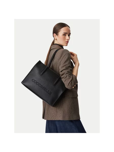 Geanta crossbody Coccinelle din piele negru