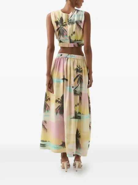 Fusta maxi Aje galben