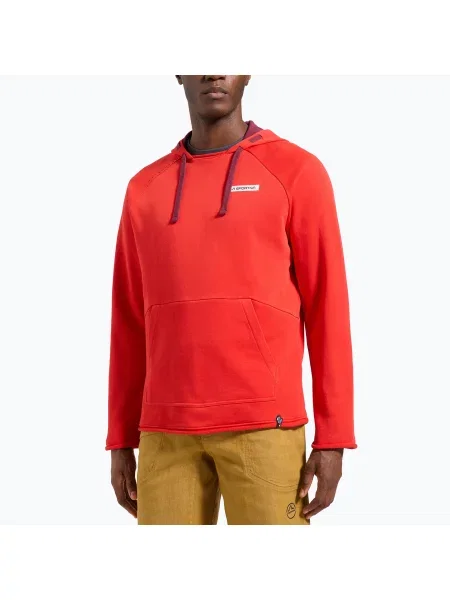 Férfi pulóver La Sportiva Telendos Hoody mountain red Telendos Hoody piros