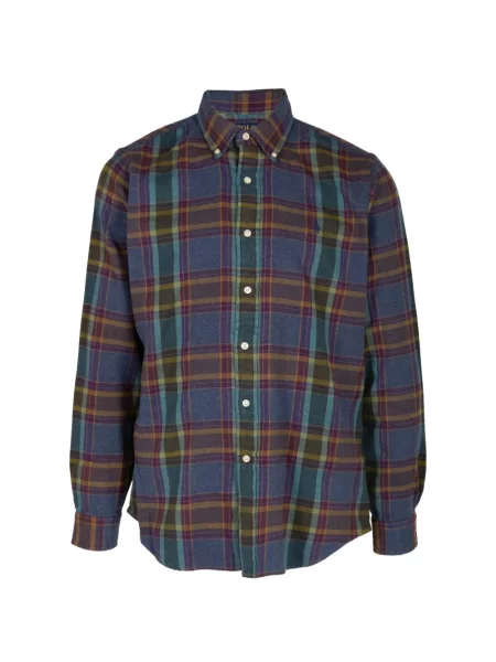 Sweter Polo Ralph Lauren z okrągłym dekoltem w kratę biały