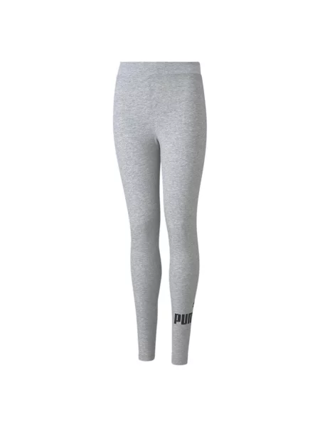 Legginsy dla dzieci Puma ESS Logo Leggings jasnoszare czarne