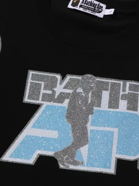 Tricou A Bathing Ape® cu autograf negru