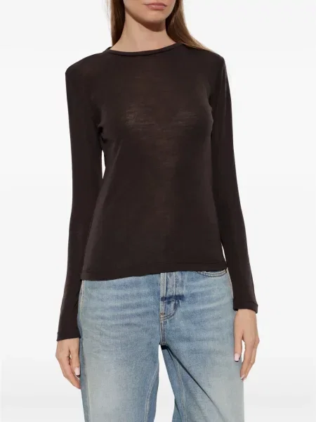 Lung top Gestuz negru