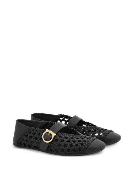 Balerini Ferragamo cu cataramă negru