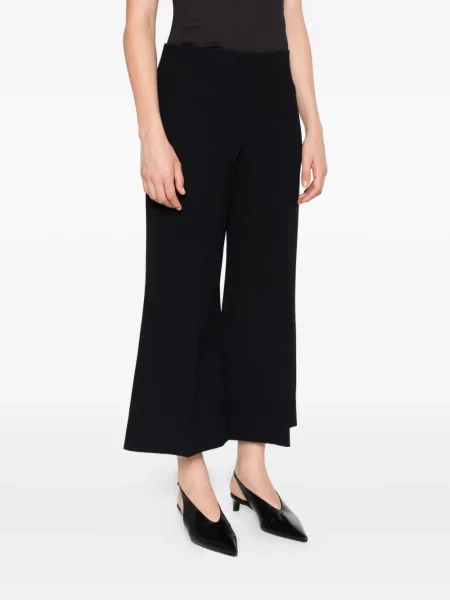 Pantaloni Khaite de mătase negru