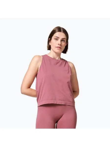 Casall Essential Block Безшевен дамски тренировъчен потник розов
