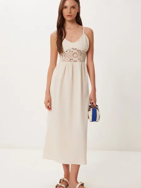 Happiness İstanbul Rochie kitt alb