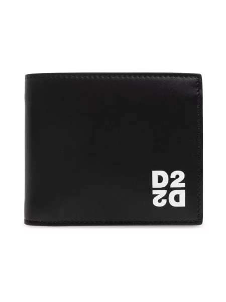 Portfel Dsquared2 skórzany czarny
