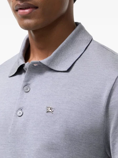 Tricou polo Burberry gri