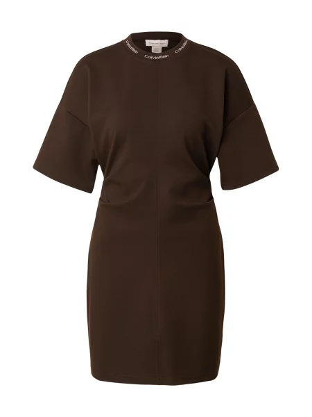 Calvin Klein Jeans Rochie ciocolatiu