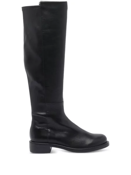 Bőr bokacsizma Stuart Weitzman fekete