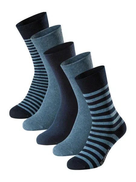 SCHIESSER Zokni Bluebird benzin fekete
