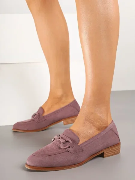 Mocasini Delariona Mov deschis