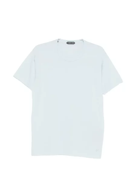 Tricou Tom Ford cu decolteu rotund albastru