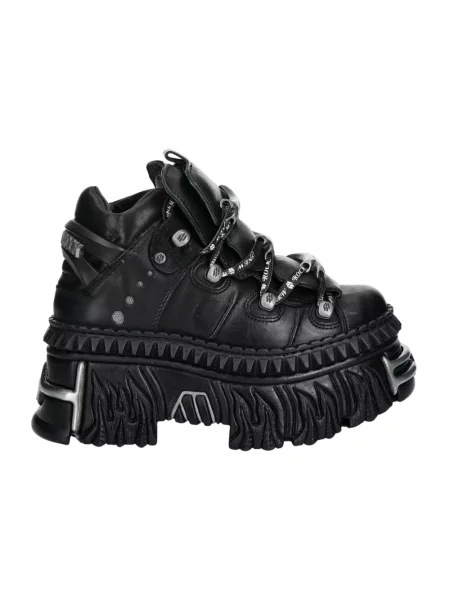 Sneakersy New Rock skórzane czarne