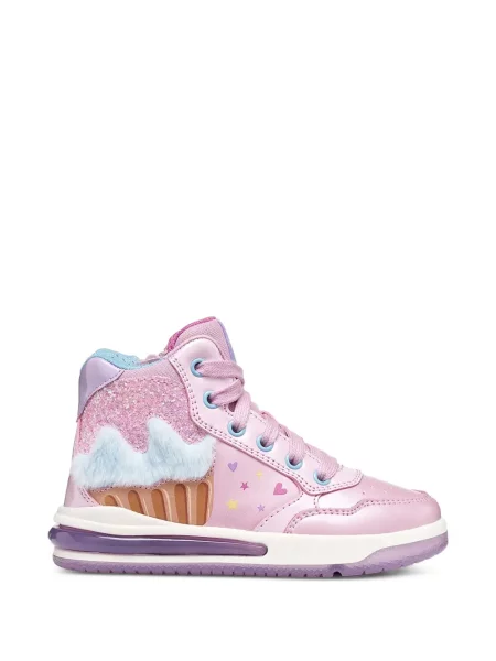 Sneakersy dziecięce Geox różowe