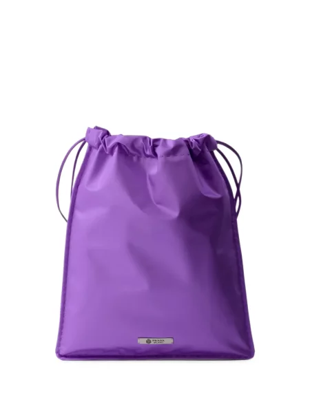 Geantă Prada de mătase violet