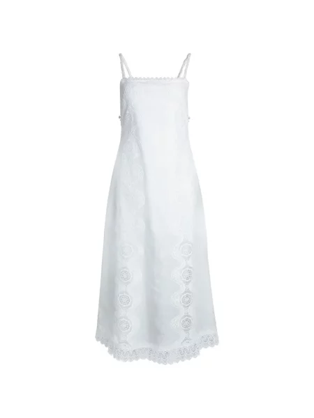 Rochie maxi Waimari din dantelă alb