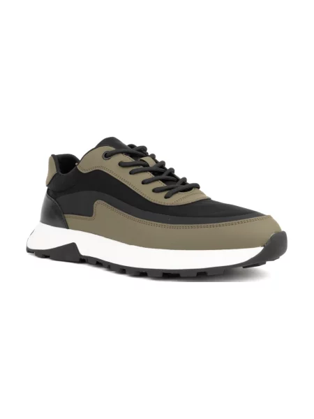 Sneakersy Sergio Moretti skórzane zielone