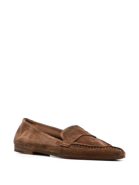 Pantofi loafer Marsell din piele de căprioară maro