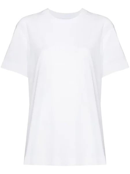 Tricou Givenchy cu imagine scurt alb