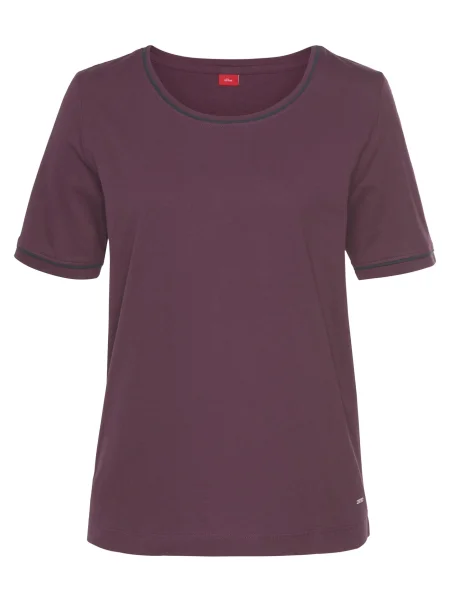 S.Oliver Bluză de noapte bordeaux roșu