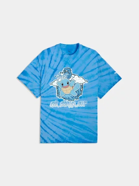 Футболка PUMA Pokemon x Hoops Squirtle Tee комбінований верх синій