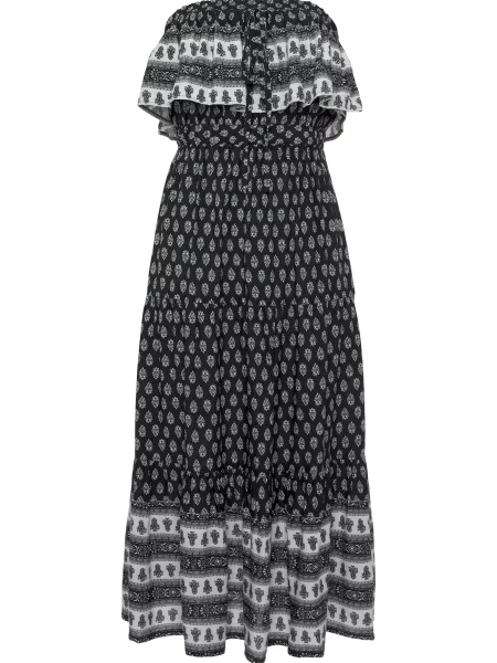 LASCANA Rochie de seară negru alb