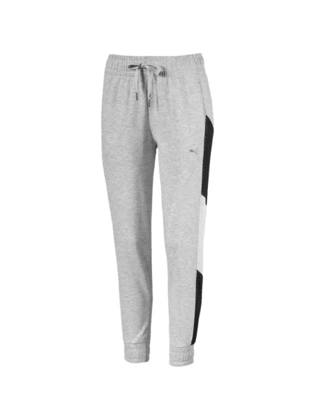 Pantaloni Puma alergare cu cordon gri