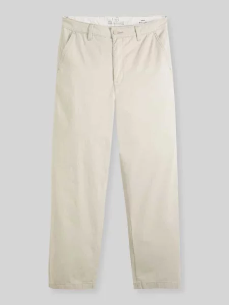 Chinosy o kroju loose fit z czystej bawełny Levi's białe
