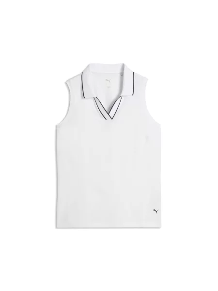 PUMA koszulka polo CLOUDSPUN Essentials bez rękawów Odzież S biały