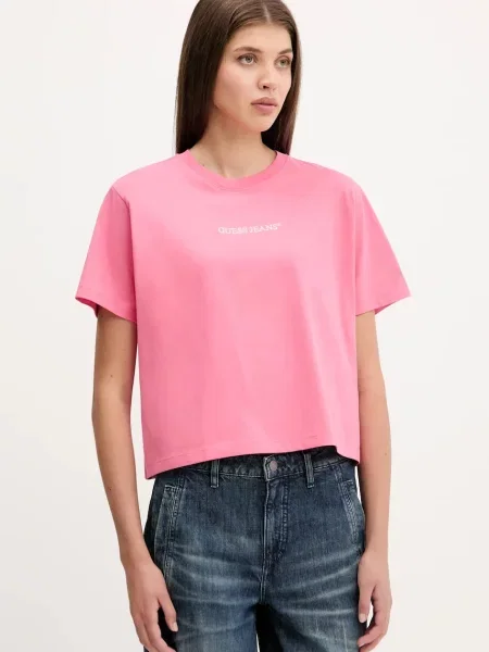 Тениска Guess Jeans дамска жълто