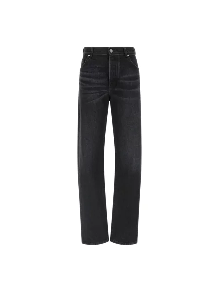 Jeansy straight leg Fendi czarne