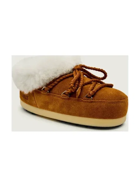 Moon Boot cizme de zăpadă din piele întoarsă MB EVX MULE SUEDE maro