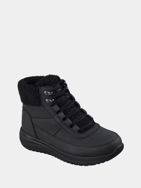 Кожаные ботинки Skechers черные