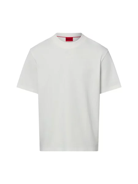 HUGO T-Shirt Dapolino Écru biała