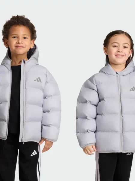 Детская демисезонная куртка Adidas серая