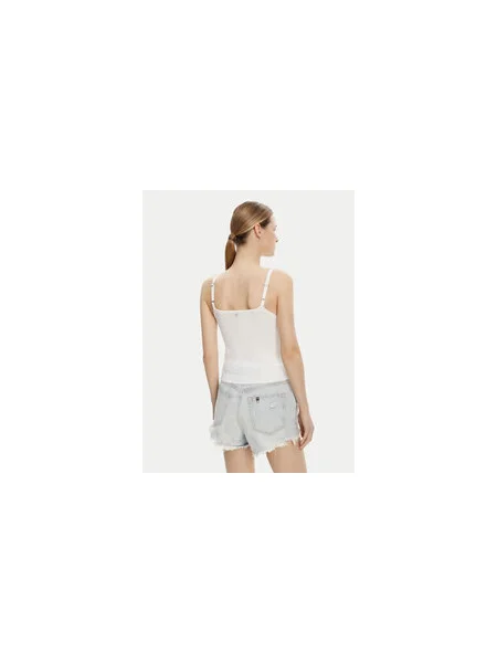 Guess Felső Regular Fit fehér