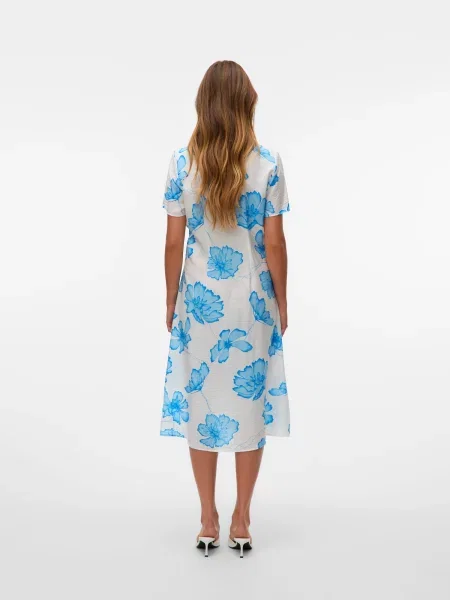 VERO MODA Dolga srajca VMJOSIE modra / svetlo modra bela