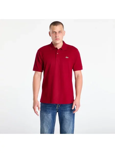 Класическа поло тениска Lacoste винено червено