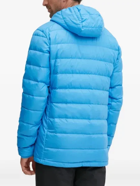 Pruhovaná džínová bunda Adidas s kapucí černá