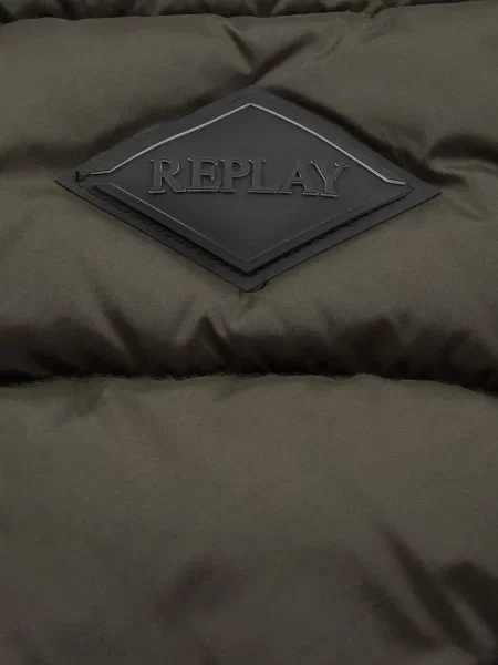 Утеплений жилет Replay оливковий
