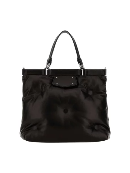 Shopperka Maison Margiela skórzana czarna