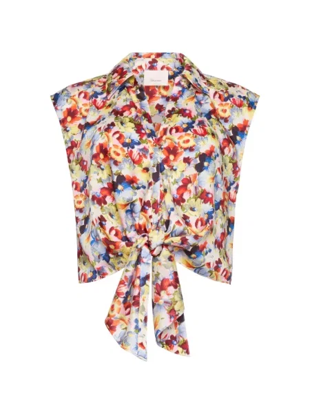 Bluzka Cinq A Sept bez rękawów czerwona