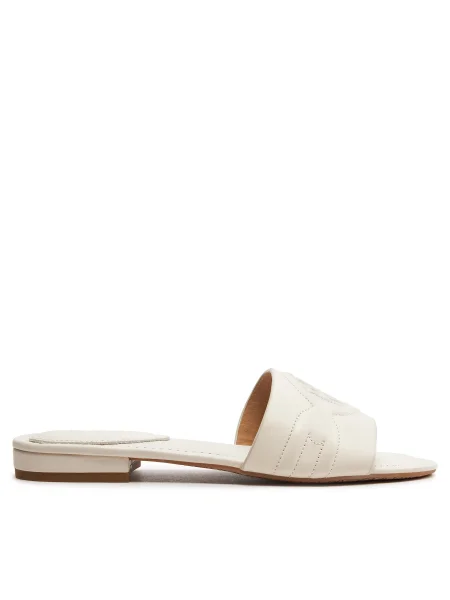 Papuci Lauren Ralph Lauren alb