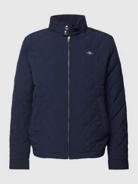 Kurtka z detalami z logo model ‘QUILTED’ Gant granatowa