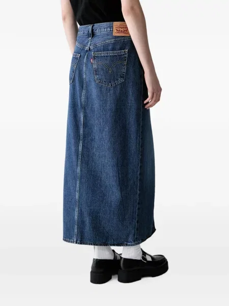 Decupat pantaloni Levi's® cu autograf cu talie înaltă alb